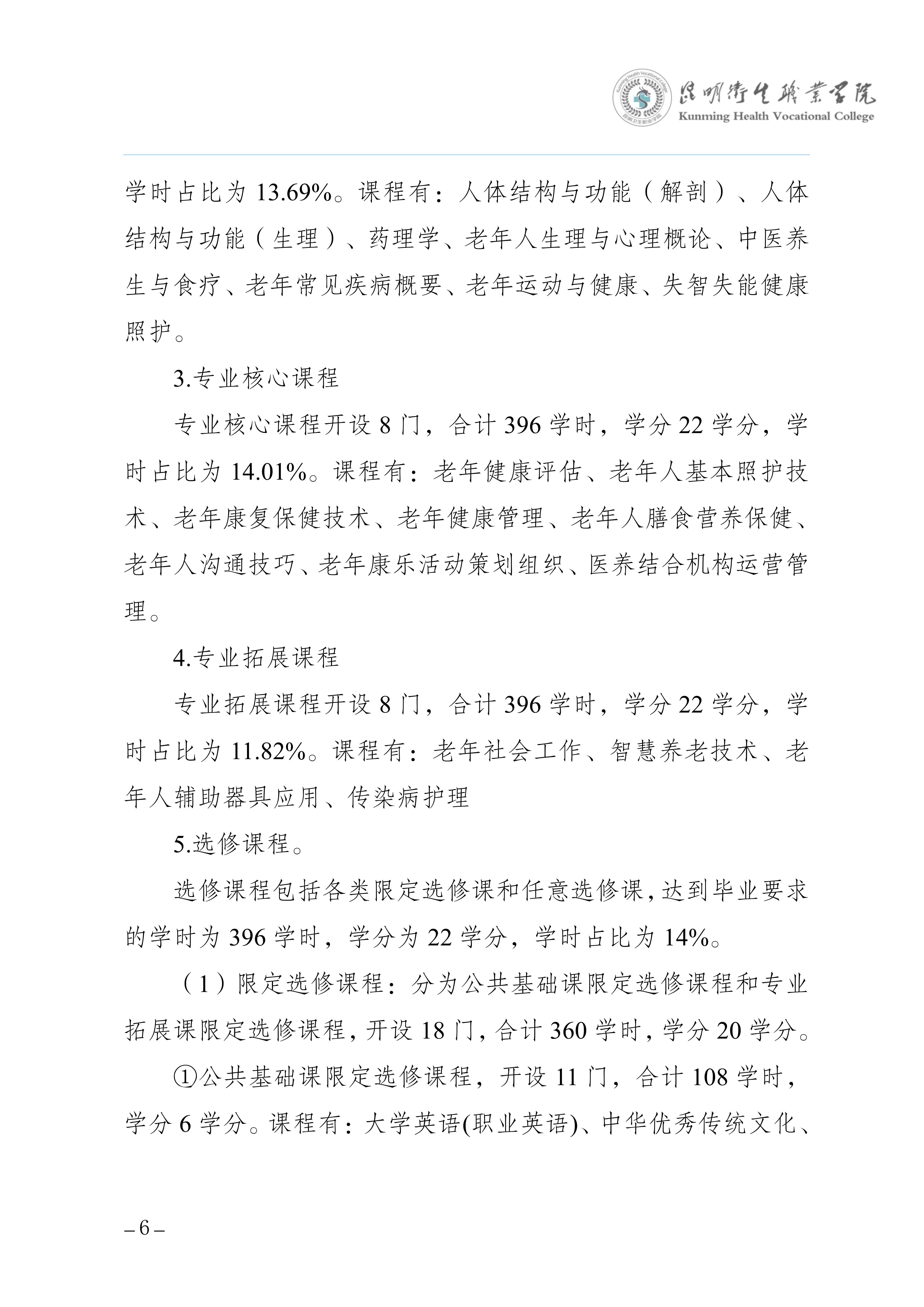 昆明卫生职业学院三年制专科老年保健与管理专业人才培养方案（供2025级三年制专科学生使用）_9.jpg